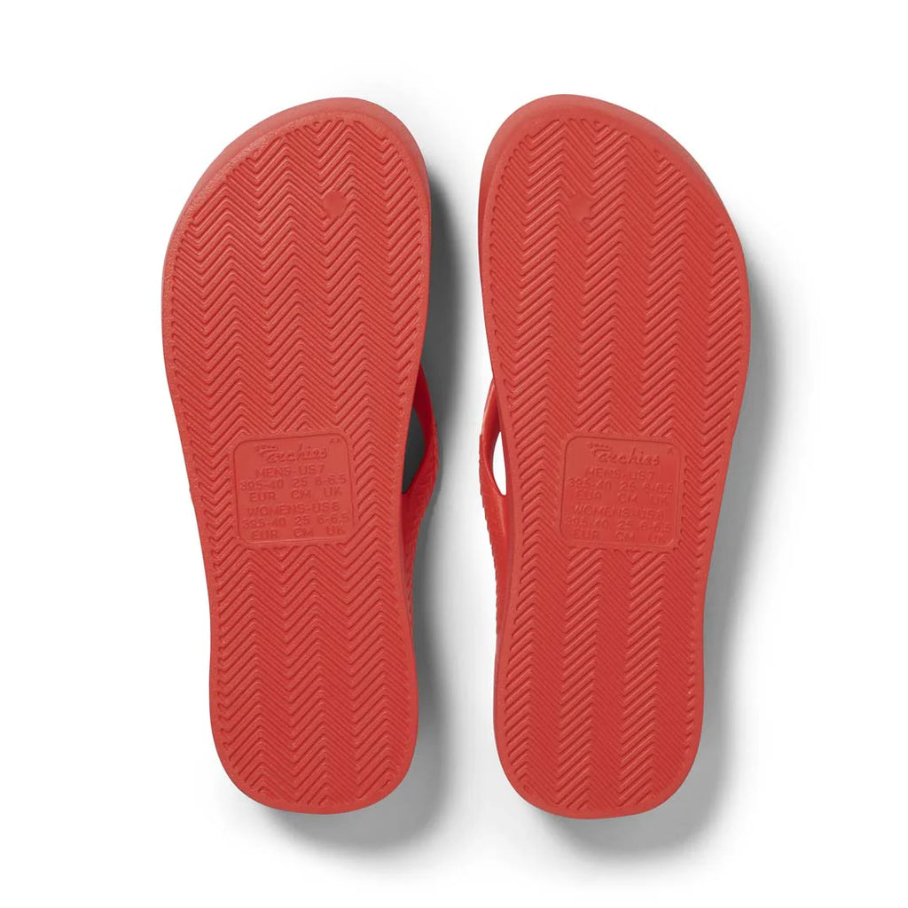 Arch Support Flip Flops - Classic - Coral